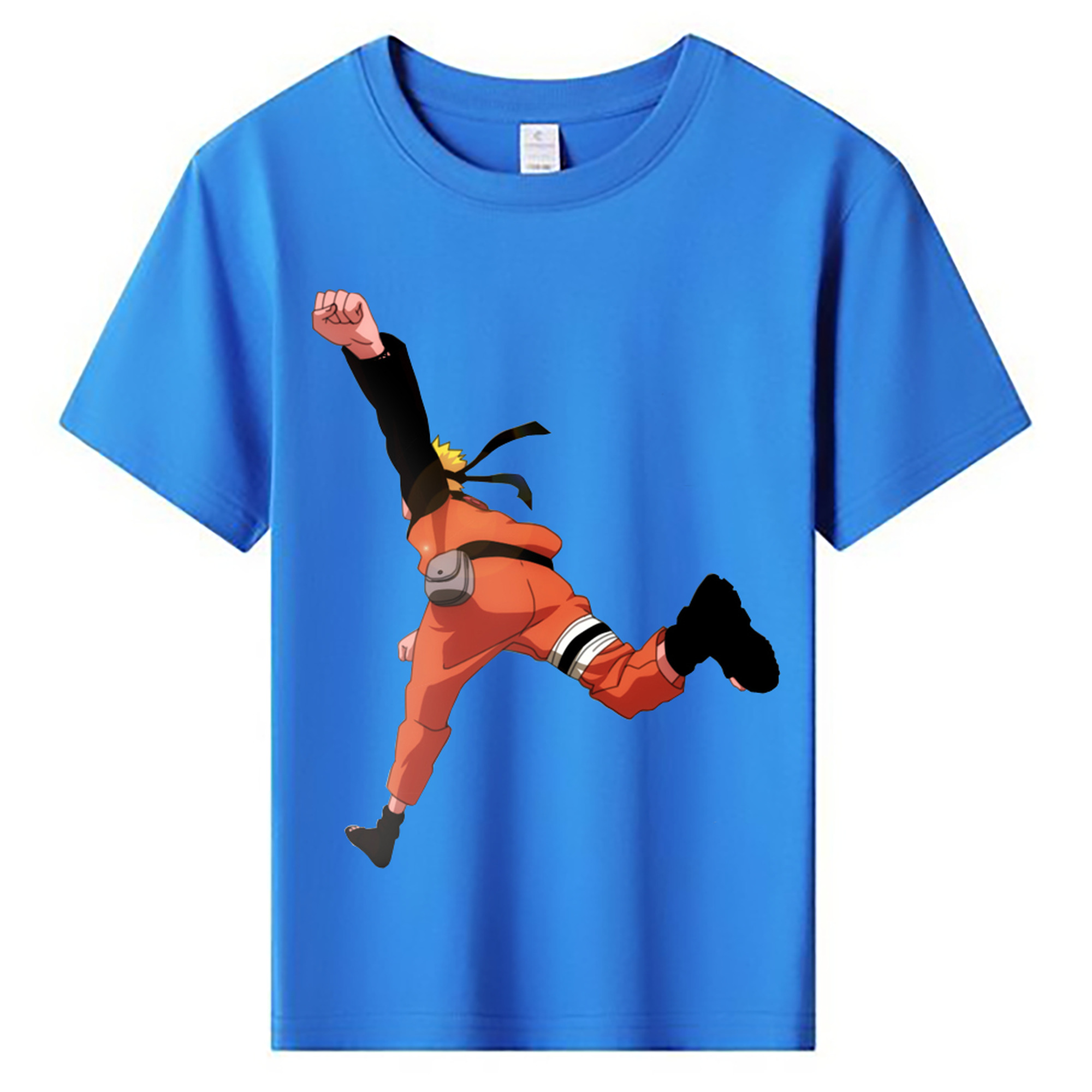（画像用） NARUTO -ナルト- うずまき ナルト Uzumaki Naruto 綿100％キッズTシャツ（フロントプリント）